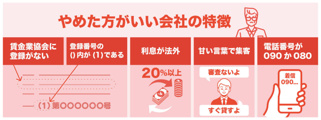 違法業者の特徴